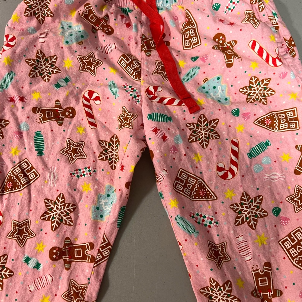 Festive Pink Kids Pajama Pants
